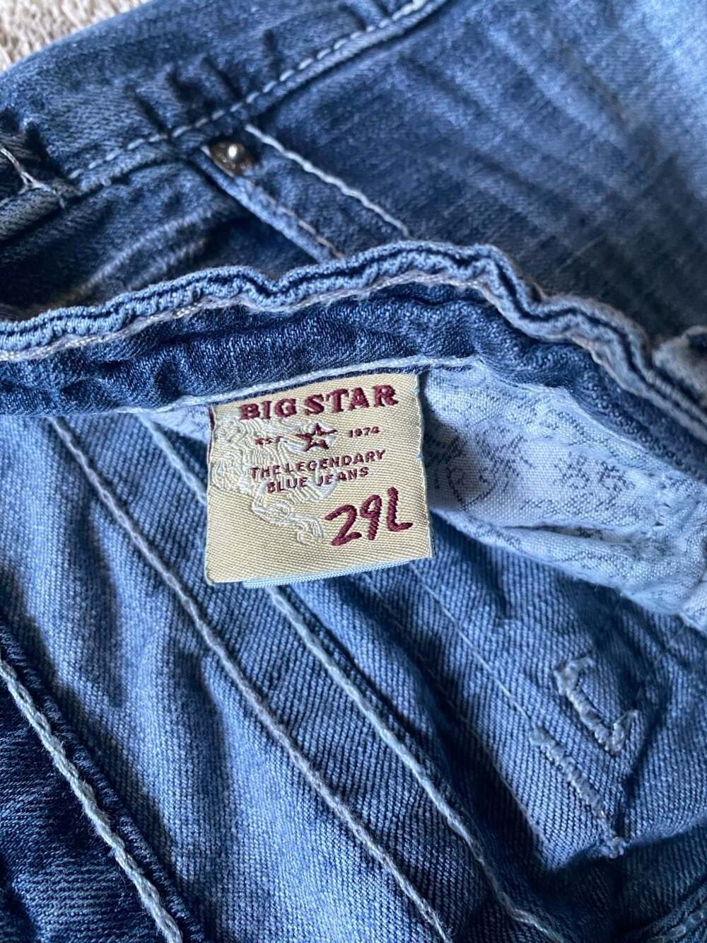 Big Star Remy Low Rise Bootcut Jeans Size 29L - Picture 4 of 9